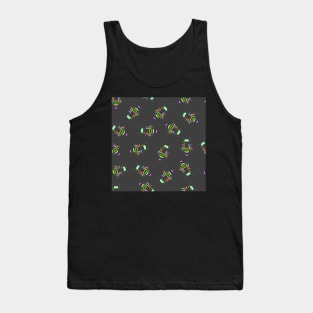 Cute Colored Bees Kids Pattern Seamless Tank Top